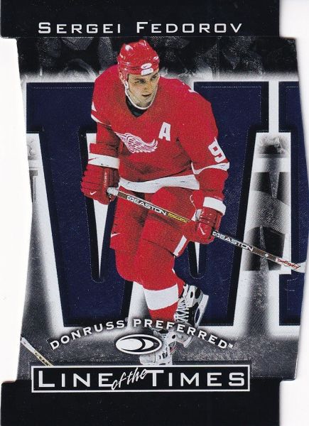 insert karta SERGEI FEDOROV 97-98 Donruss Line of the Times /2500